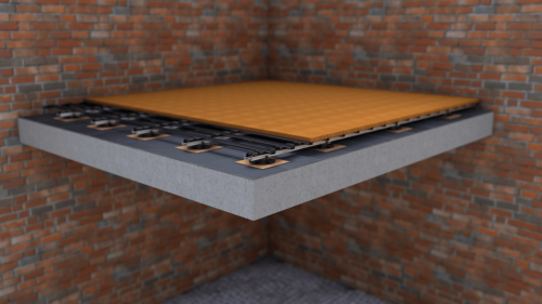 EVO Slim - Betondecke_Fliesen - Verstellfüße