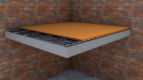 EVO Slim - Betondecke_Fliesen